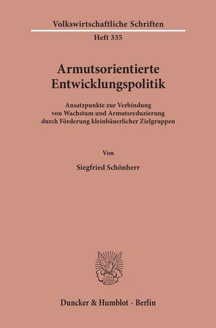 Armutsorientierte Entwicklungspolitik. main product photo