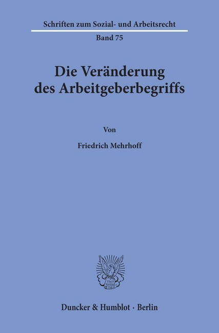 Die Veränderung des Arbeitgeberbegriffs. main product photo