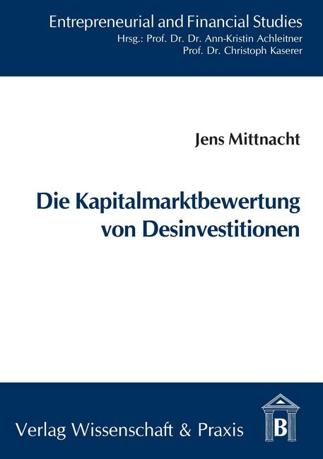 Die Kapitalmarktbewertung von Desinvestitionen. main product photo