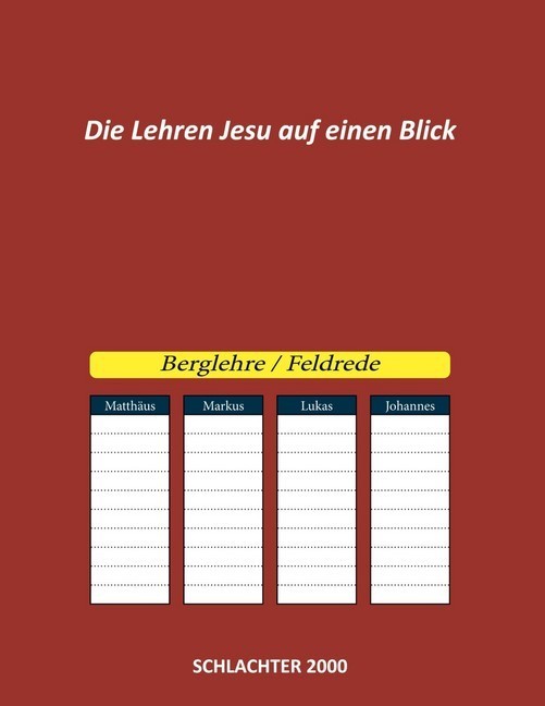 Die Lehren Jesu auf einen Blick main product photo