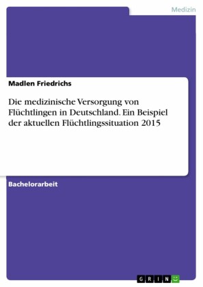 Die medizinische Versorgung von Flüchtlingen in Deutschland. Ein Beispiel der aktuellen Flüchtlingssituation 2015