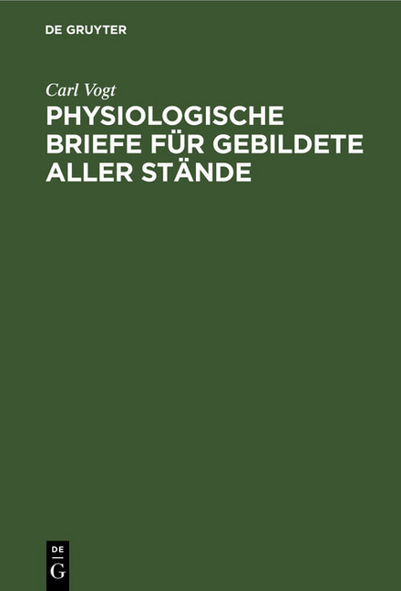 Physiologische Briefe für Gebildete aller Stände main product photo
