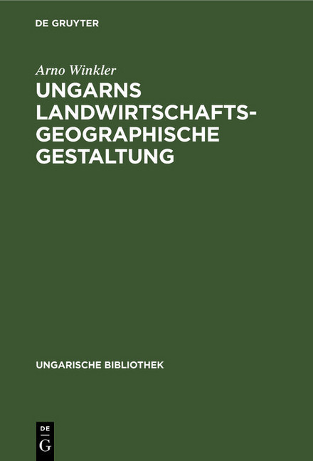 Ungarns landwirtschaftsgeographische Gestaltung main product photo