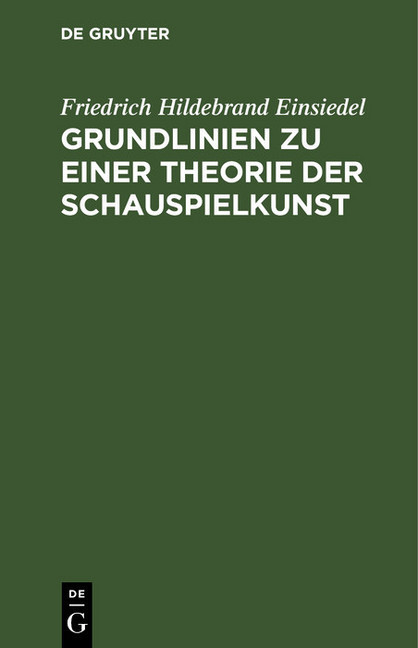Grundlinien zu einer Theorie der Schauspielkunst main product photo