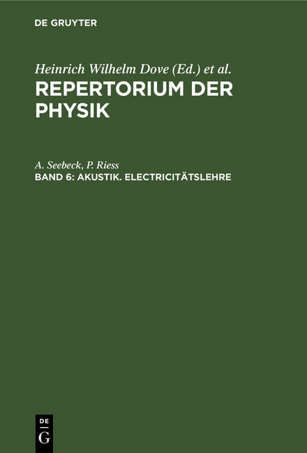 Akustik. Electricitätslehre main product photo