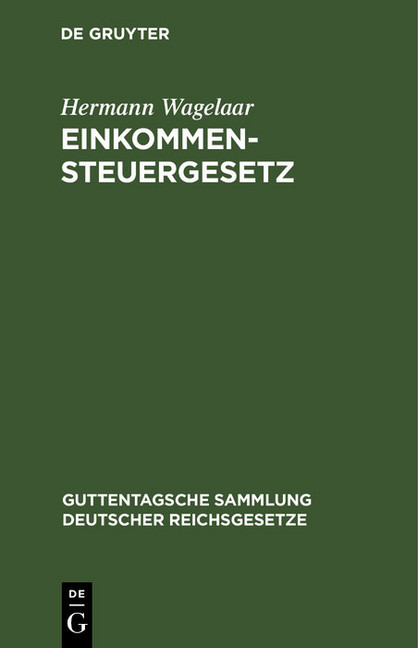 Einkommensteuergesetz main product photo