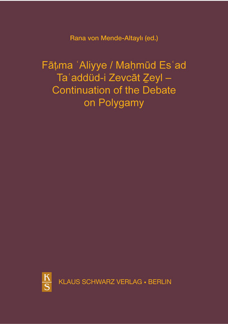 Ta'addüd-i Zevcat Zeyl - Continuation of the Debate on Polygamy. main product photo