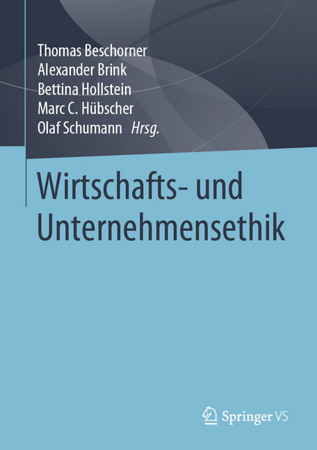 Wirtschafts- und Unternehmensethik main product photo