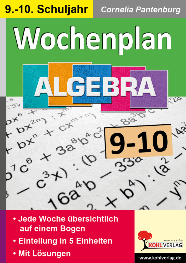 Wochenplan Algebra / Klasse 9-10 main product photo
