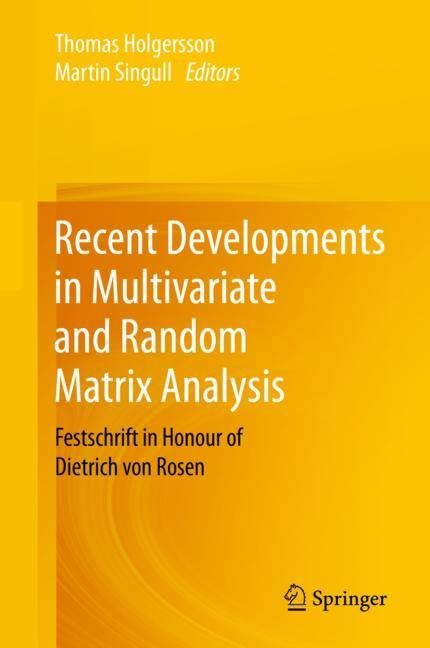 Recent Developments in Multivariate and Random Matrix Analysis main product photo