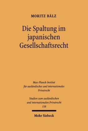 Die Spaltung im japanischen Gesellschaftsrecht