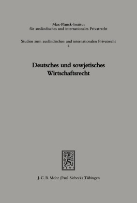 Deutsches und sowjetisches Wirtschaftsrecht