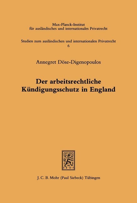 Der arbeitsrechtliche Kündigungsschutz in England main product photo
