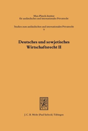 Deutsches und sowjetisches Wirtschaftsrecht