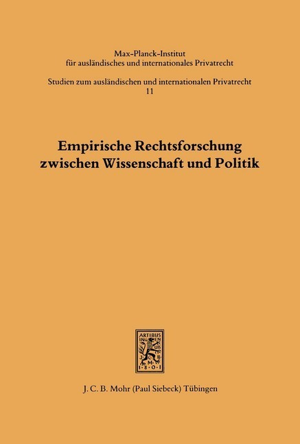 Empirische Rechtsforschung zwischen Wissenschaft und Politik main product photo