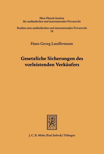 Gesetzliche Sicherungen des vorleistenden Verkäufers main product photo