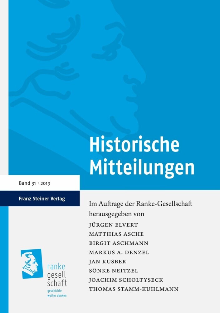 Historische Mitteilungen 31 (2019) main product photo