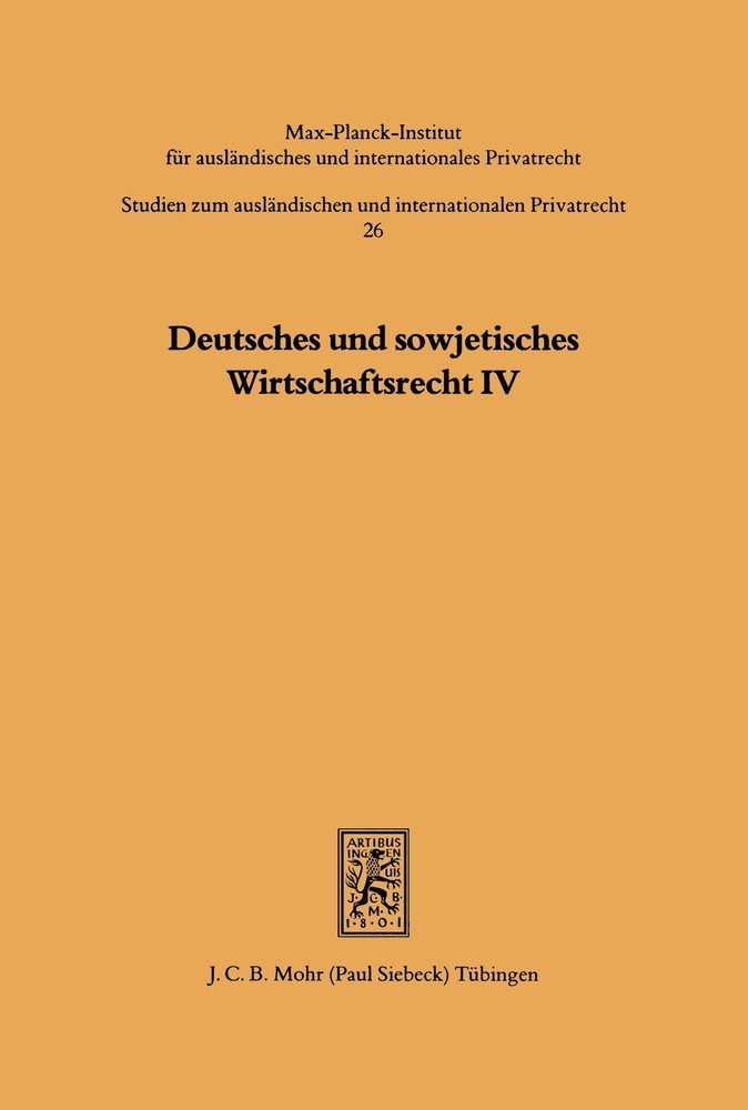 Deutsches und sowjetisches Wirtschaftsrecht main product photo