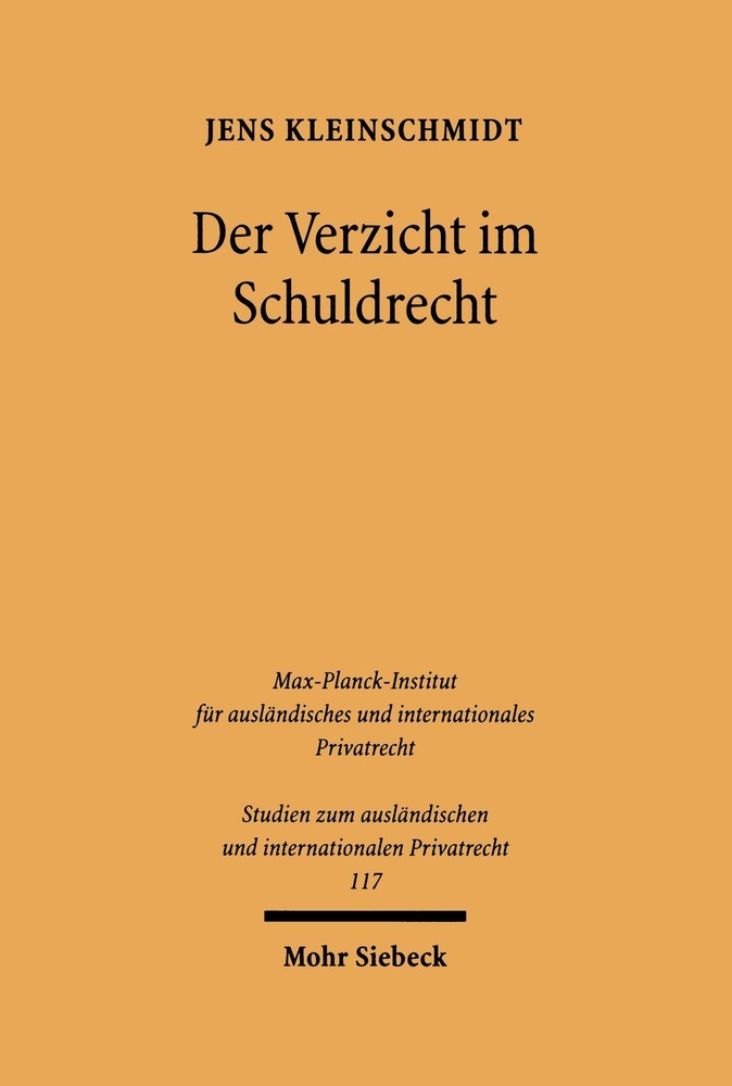 Der Verzicht im Schuldrecht main product photo