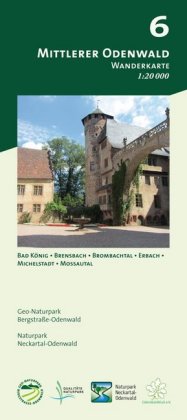 Odenwald Freizeitkarte Mittlerer Odenwald