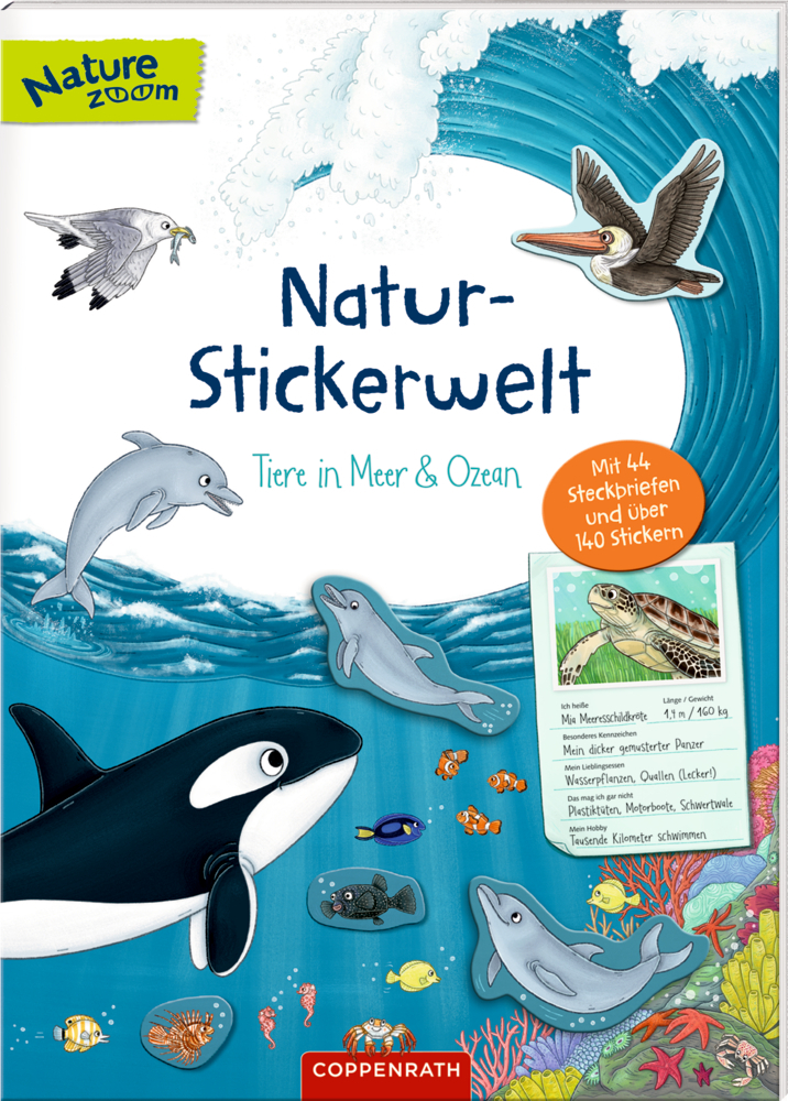 Natur-Stickerwelt: Tiere in Meer und Ozean main product photo