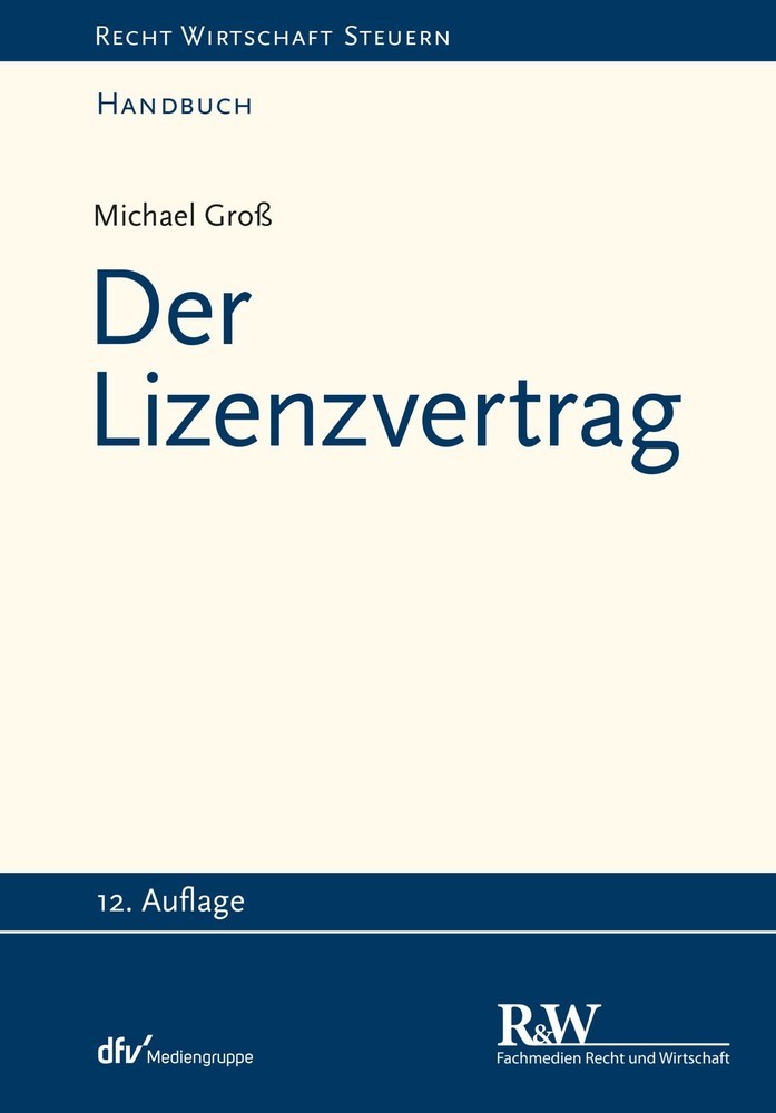 Der Lizenzvertrag main product photo