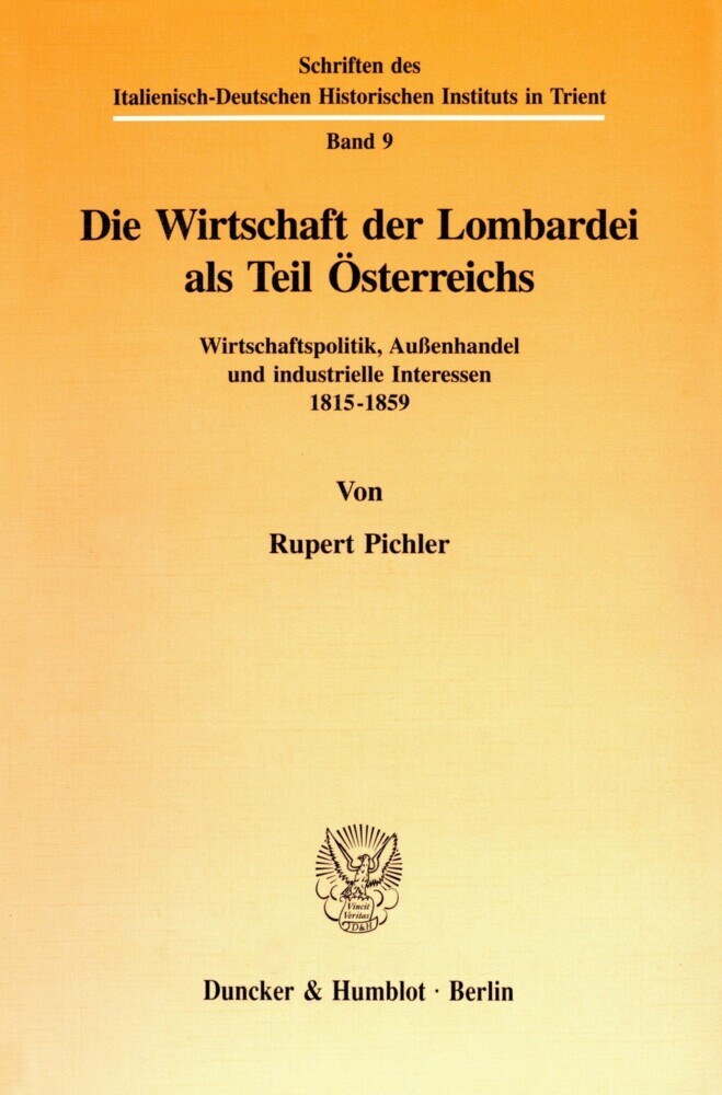Die Wirtschaft der Lombardei als Teil Österreichs. main product photo