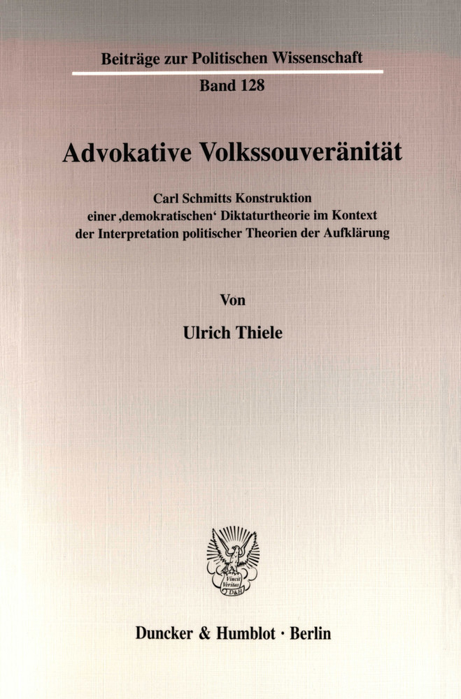 Advokative Volkssouveränität. main product photo