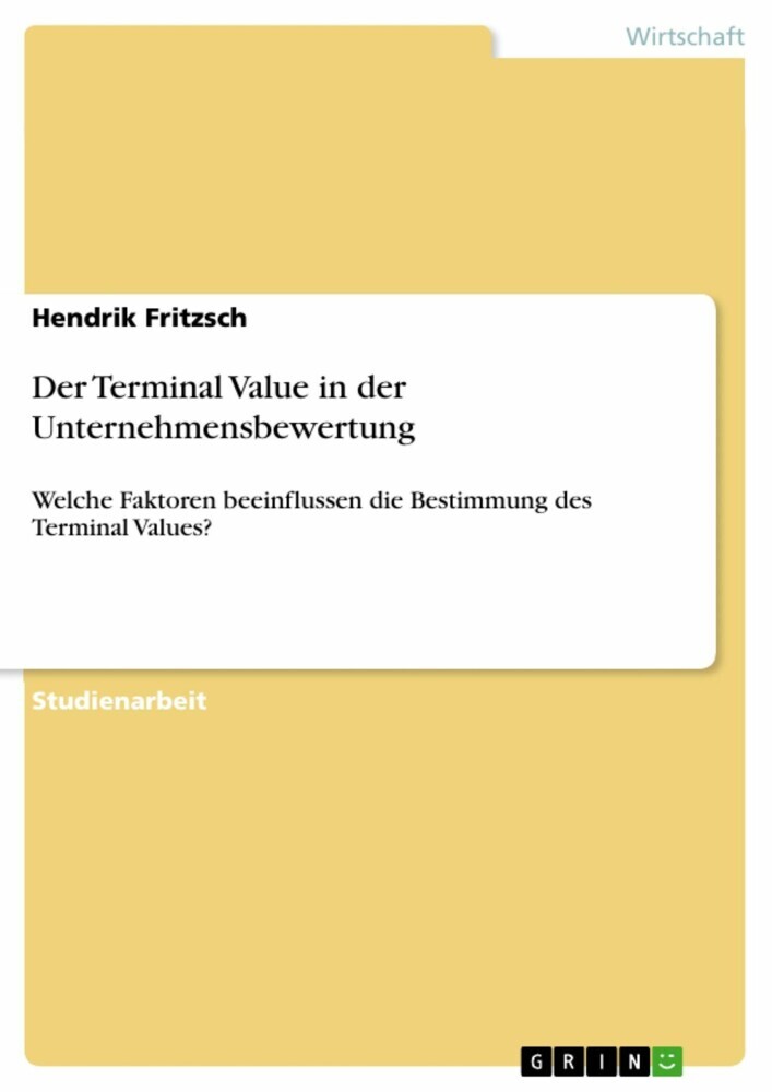 Der Terminal Value in der Unternehmensbewertung main product photo