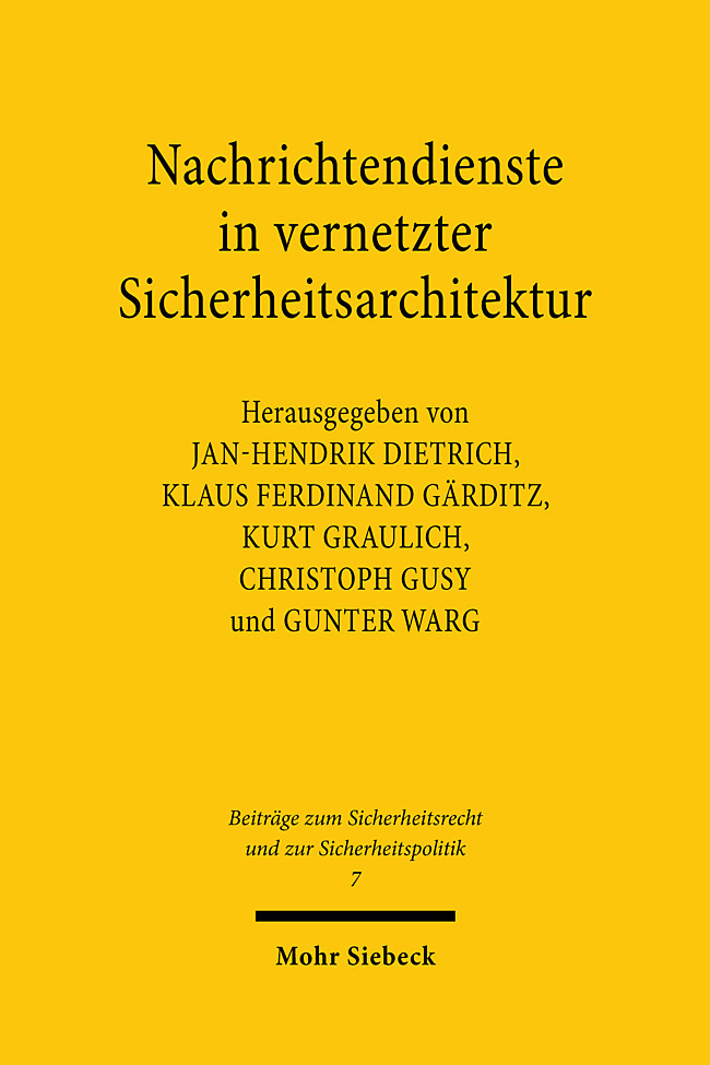 Nachrichtendienste in vernetzter Sicherheitsarchitektur main product photo