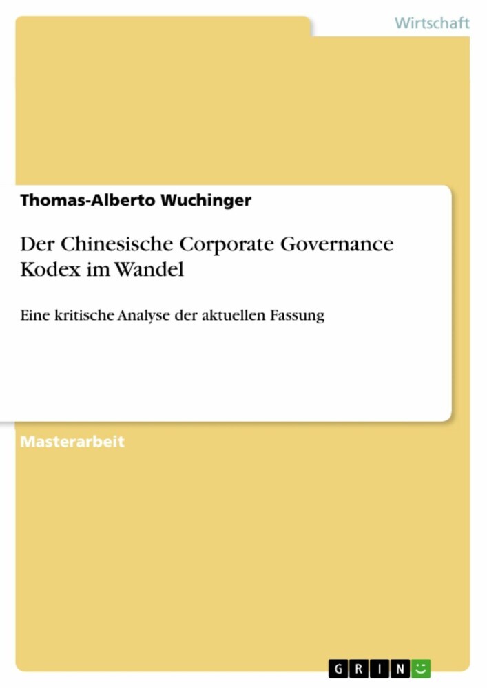 Der Chinesische Corporate Governance Kodex im Wandel main product photo