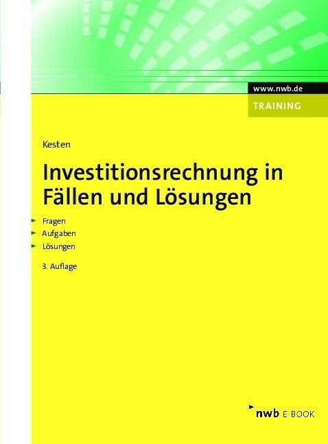 Investitionsrechnung in Fällen und Lösungen main product photo