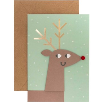 3D-Karte, Xmas, Rentier FSC Mix