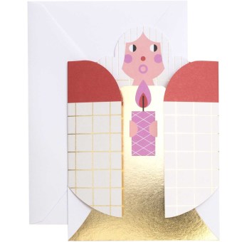 3D-Karte, Xmas In Air, Rot/Gold FSC Mix