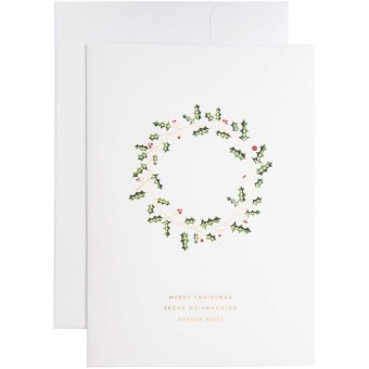 Kartenset Kranz Weiss FSC Mix