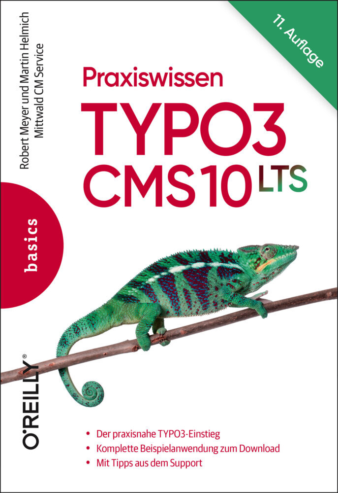 Praxiswissen TYPO3 CMS 10 LTS main product photo