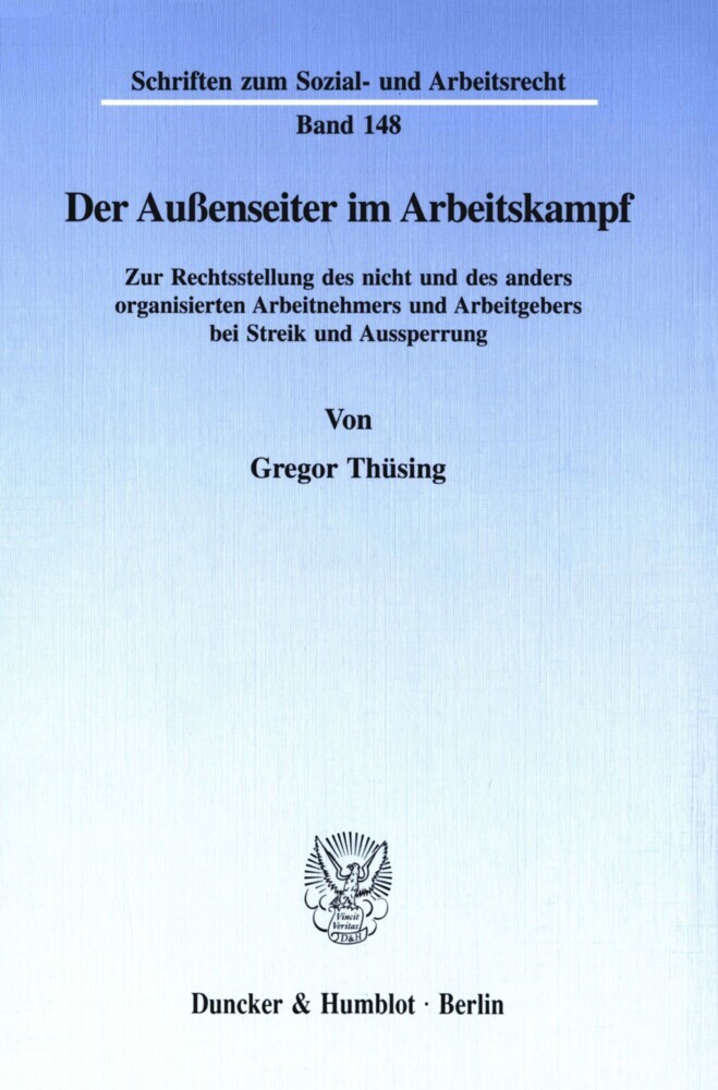 Der Außenseiter im Arbeitskampf. main product photo