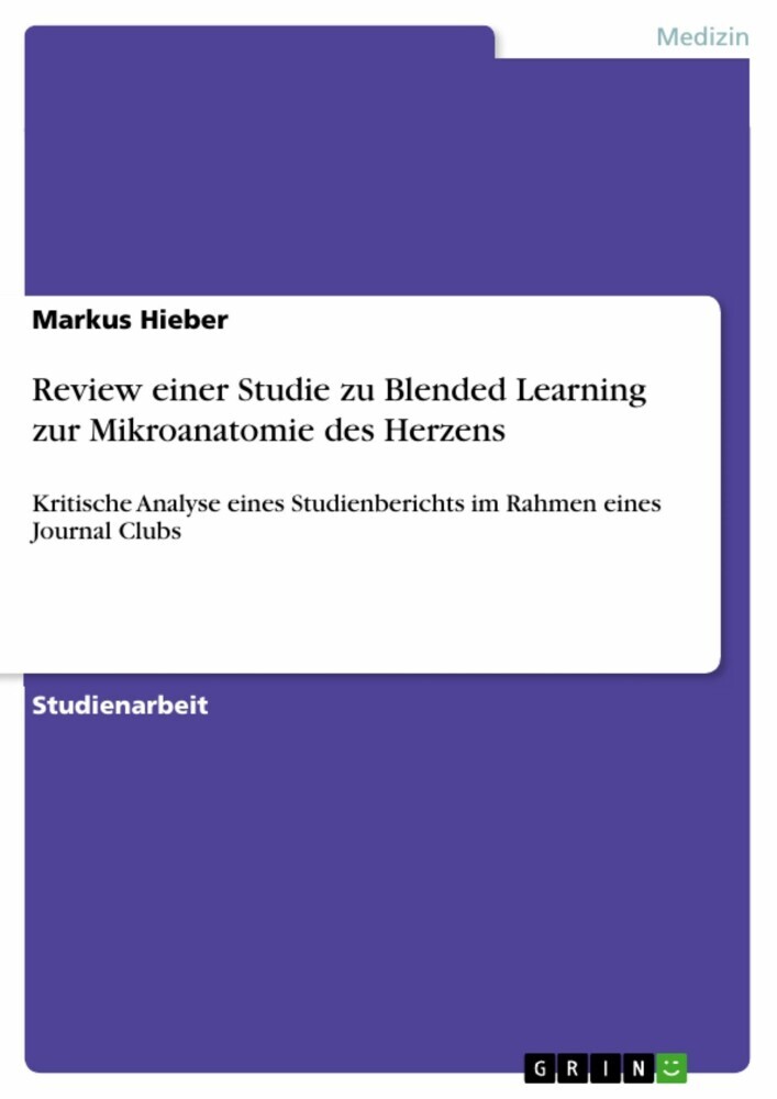 Review einer Studie zu Blended Learning zur Mikroanatomie des Herzens main product photo