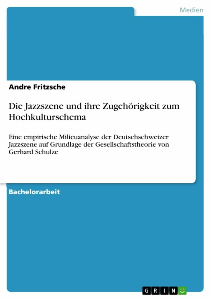 Die Jazzszene und ihre Zugehörigkeit zum Hochkulturschema main product photo