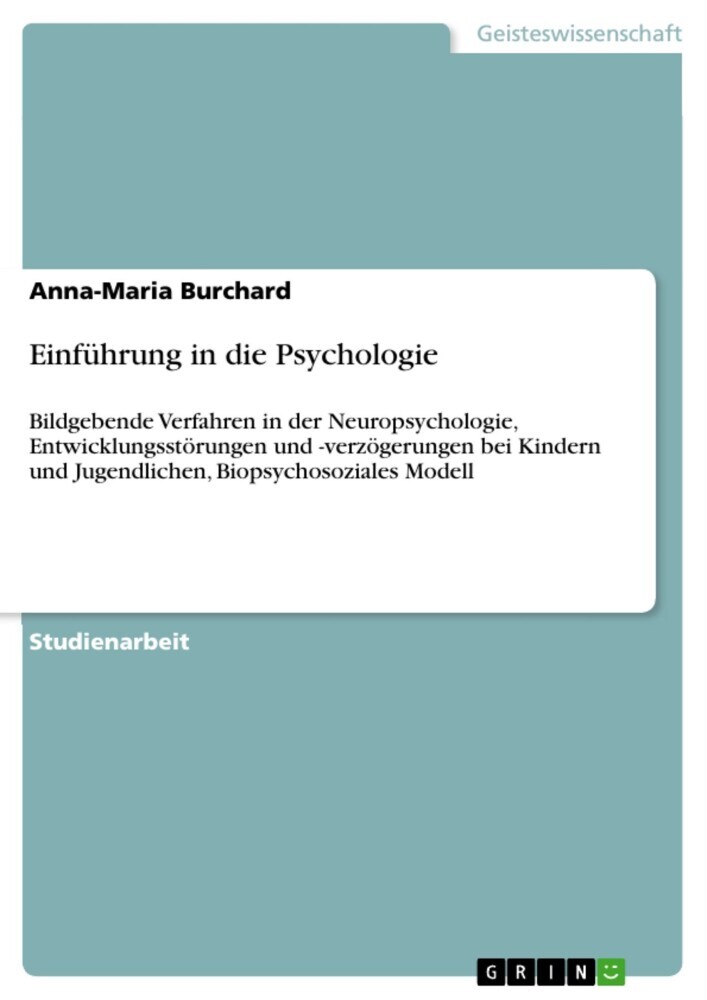 Einführung in die Psychologie main product photo