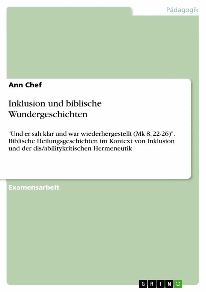 Inklusion und biblische Wundergeschichten main product photo