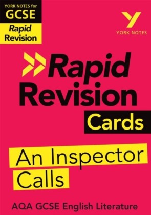 York Notes for AQA GCSE (9-1) Rapid Revision Cards: An Inspector Calls