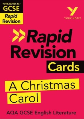 York Notes for AQA GCSE (9-1) Rapid Revision Cards: A Christmas Carol
