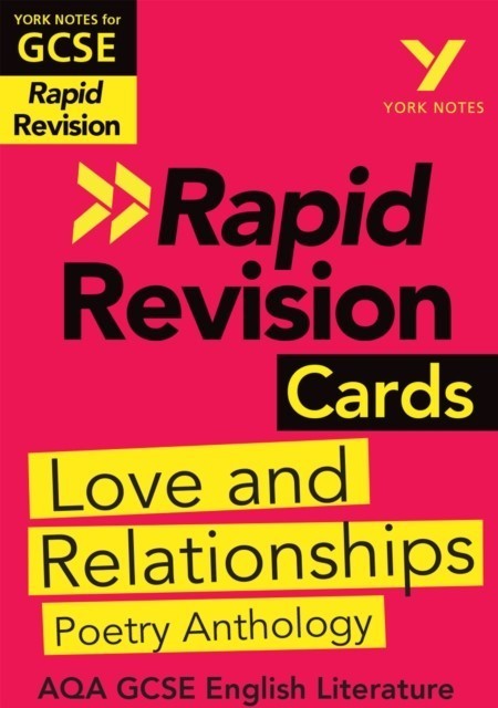York Notes for AQA GCSE (9-1) Rapid Revision Cards: Love and Relationships AQA Poetry Anthology main product photo