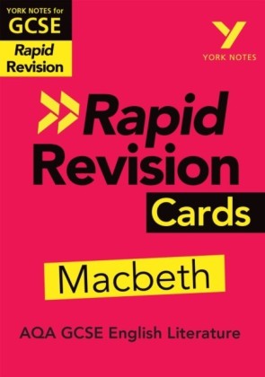 York Notes for AQA GCSE (9-1) Rapid Revision Cards: Macbeth