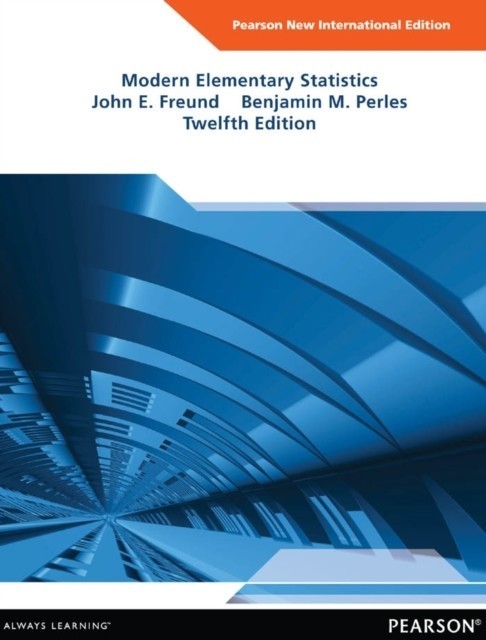 Modern Elementary Statistics: Pearson New International Edition main product photo