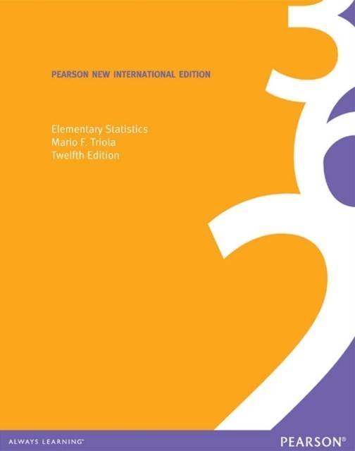Elementary Statistics: Pearson New International Edition main product photo