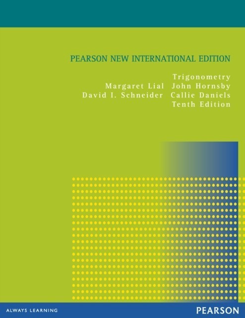Trigonometry: Pearson New International Edition main product photo