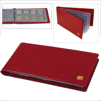 Münzalbum Pocket, Farbe rot