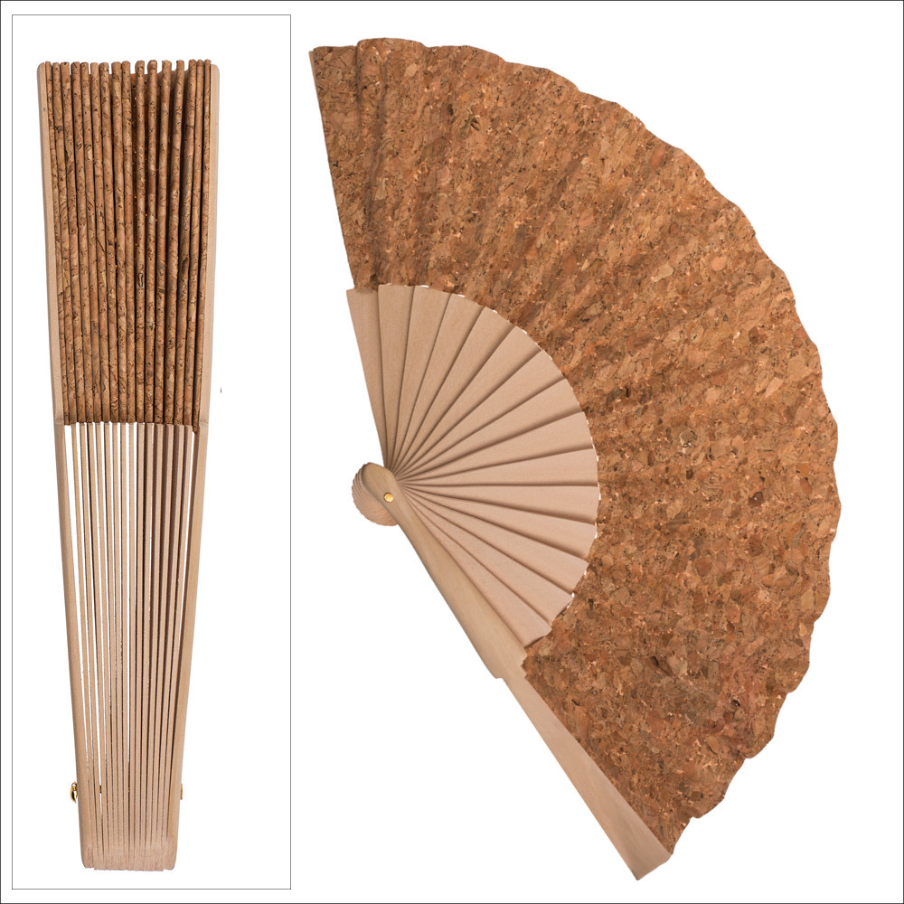 Holz-Fächer mit Kork, ca. 24 cm main product photo